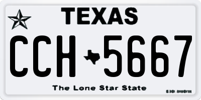 TX license plate CCH5667