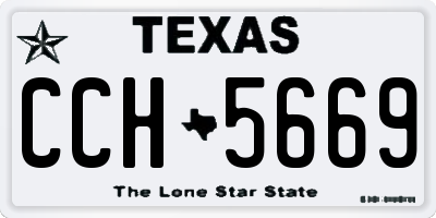 TX license plate CCH5669