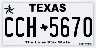 TX license plate CCH5670
