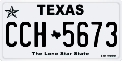 TX license plate CCH5673