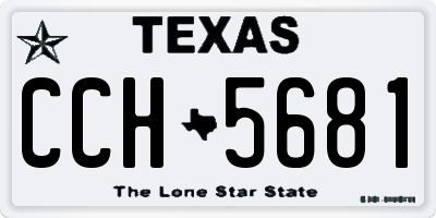 TX license plate CCH5681