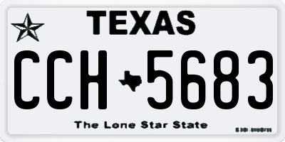 TX license plate CCH5683