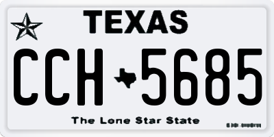 TX license plate CCH5685