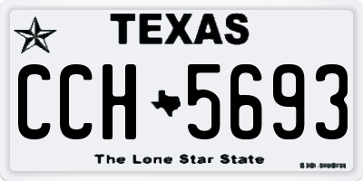 TX license plate CCH5693