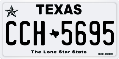 TX license plate CCH5695