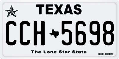 TX license plate CCH5698