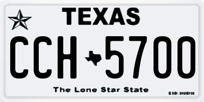 TX license plate CCH5700