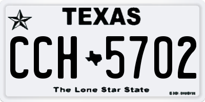 TX license plate CCH5702