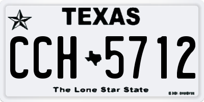TX license plate CCH5712