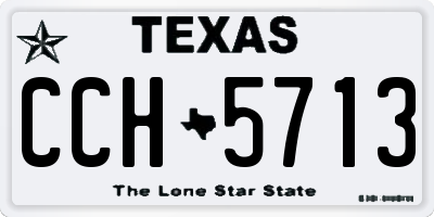 TX license plate CCH5713