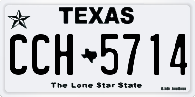 TX license plate CCH5714