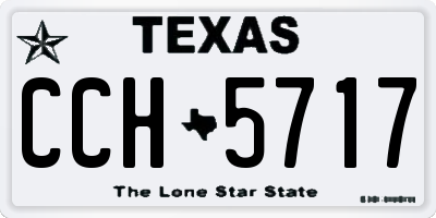 TX license plate CCH5717