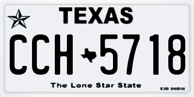 TX license plate CCH5718
