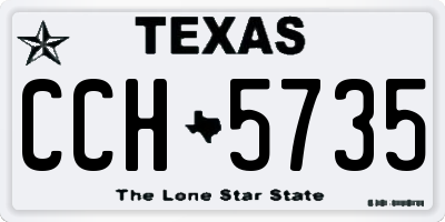 TX license plate CCH5735