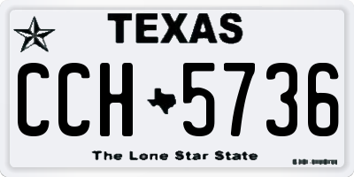 TX license plate CCH5736