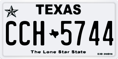 TX license plate CCH5744