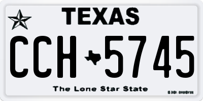 TX license plate CCH5745