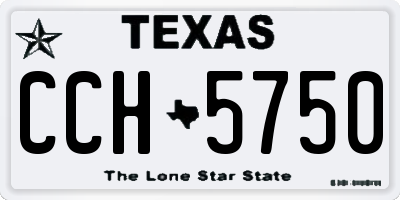 TX license plate CCH5750