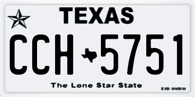 TX license plate CCH5751