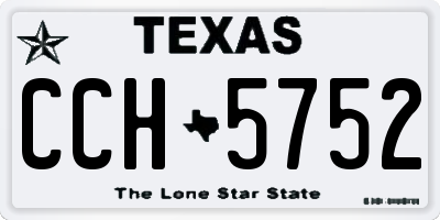 TX license plate CCH5752