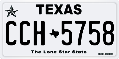 TX license plate CCH5758