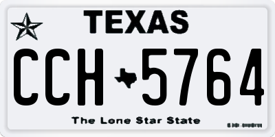 TX license plate CCH5764