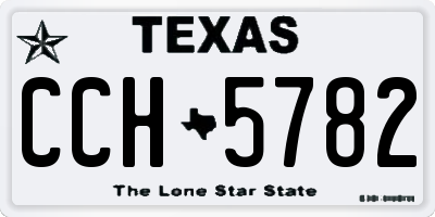 TX license plate CCH5782