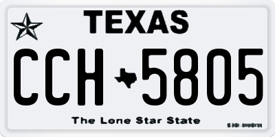 TX license plate CCH5805