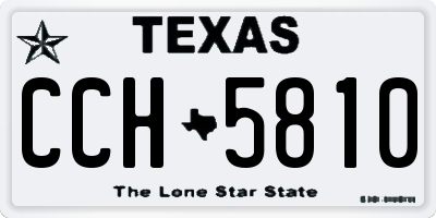 TX license plate CCH5810
