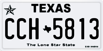 TX license plate CCH5813