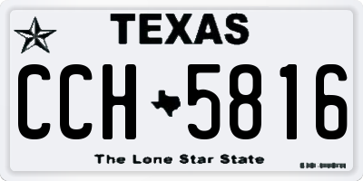 TX license plate CCH5816
