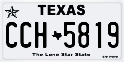 TX license plate CCH5819