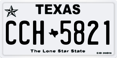 TX license plate CCH5821