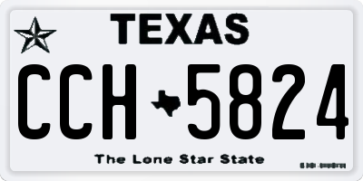 TX license plate CCH5824