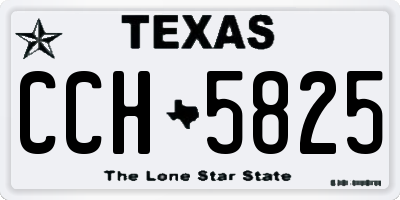 TX license plate CCH5825
