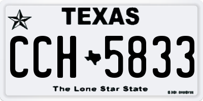 TX license plate CCH5833