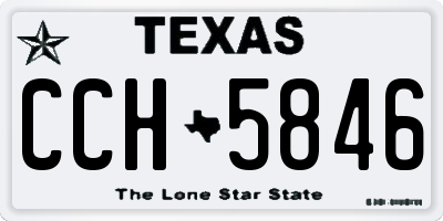 TX license plate CCH5846