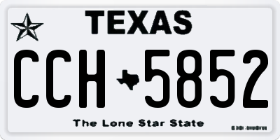 TX license plate CCH5852