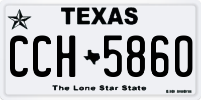 TX license plate CCH5860