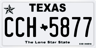 TX license plate CCH5877