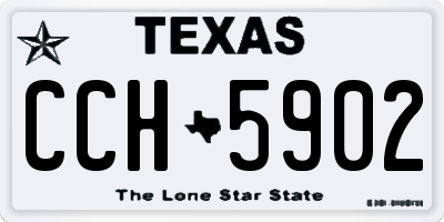 TX license plate CCH5902