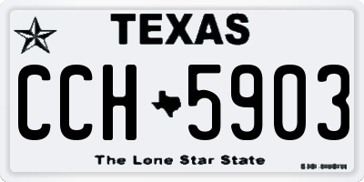 TX license plate CCH5903
