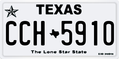 TX license plate CCH5910