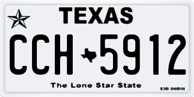 TX license plate CCH5912