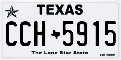 TX license plate CCH5915