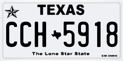 TX license plate CCH5918