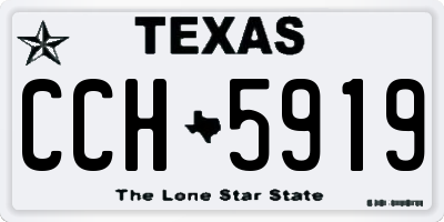 TX license plate CCH5919