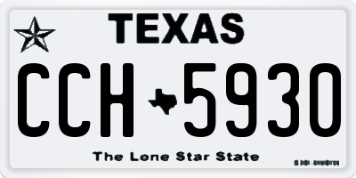 TX license plate CCH5930