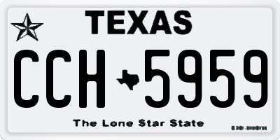 TX license plate CCH5959