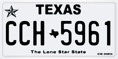 TX license plate CCH5961